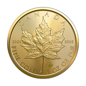 Pièce d'or Feuille d'érable canadienne 2022 de 1 once