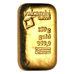 Lingot d'or de 100 grammes